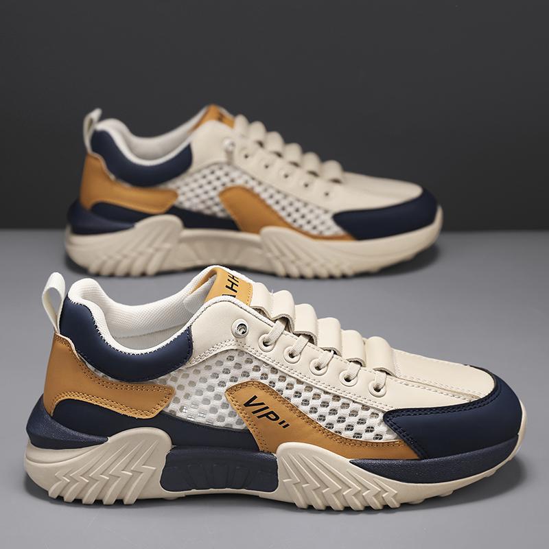 Summer Men Shoes 2025 New Men Casual Shoes Quality Fashion Breathable Mesh Designer Luxurious Flat Outdoor Man Casual Sneakers