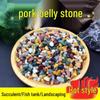 Aquarium Decorative Sand & Stones: White Sand, Crystal Sand, White Pebbles, Five-Color Stones, Rain Flower Stones.