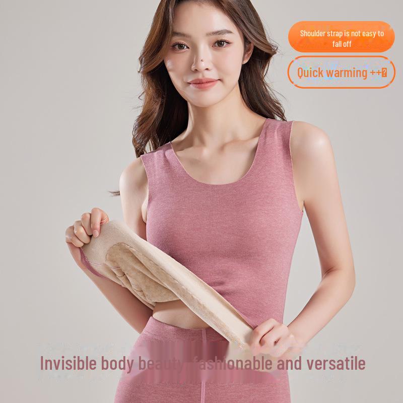 Women's Far Infrared Heated Velvet-Lined Vest for Winter