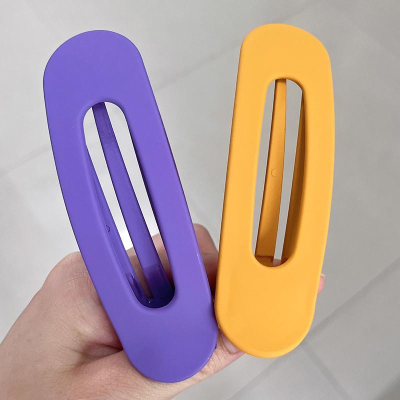 

2 шт. Корейские матовые женские заколки-невидимки, большие матовые зажимы, заколки для челки, аксессуары для волос для девочек