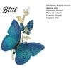 Unique Brooch Design Rhinestone Butterfly for Women Faux Pearl Insect