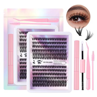 240 Clusters 3040D Mixed Single Cluster False Eyelashes 10-14Mmdiy Segmented Multiple Eyelashes