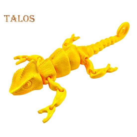 

3D-печатная ящерица шарнирный хамелеон орнамент настольное украшение гибкая фигурка животного ящерица игрушка для снятия стресса для детей и взрослых D