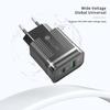 PD+USB Dual Port Fast Charger: US/EU Type-C Adapter