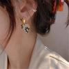 Floral Heart Shape Earrings Dainty Spring Design Comfort Fit Alloy Ear Accessories for Daily Wear