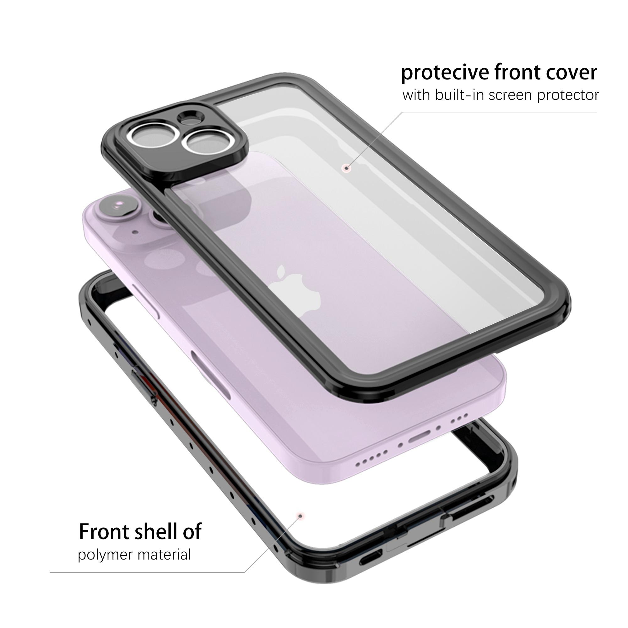 

REDPEPPER PRO Series for iPhone 14 Plus IP68 Waterproof Anti-drop Transparent Phone Case Full Protection Smartphone Cover A