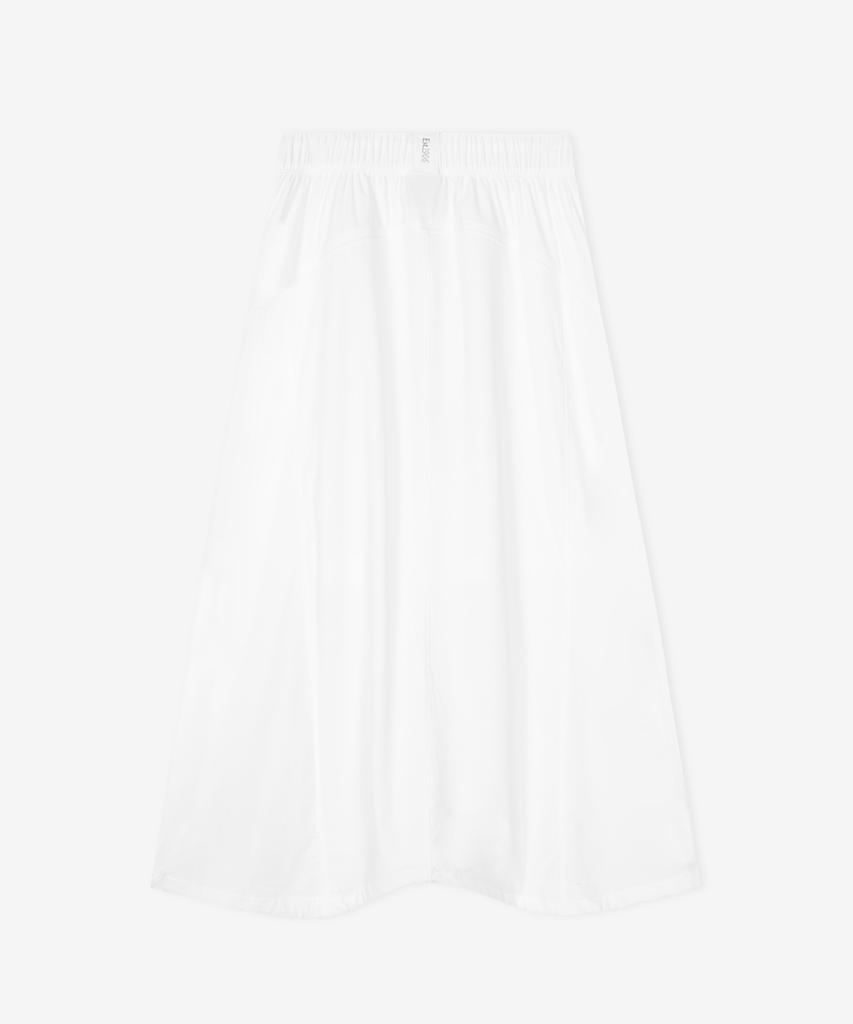 Nyuballanseu Nbnwg3W612 / Damen Gefroren Gewebt Stretch Langer Rock (Weiß)