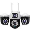 V380 Wireless Home WiFi Camera with Three-Lens, Three-Screen Mobile Remote Monitoring