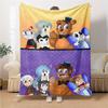 1Pc Fnaf Horror Night Poster Blanket For Couch Bed Plush Cozy Fuzzy Blanket Super Soft Warm Blankets For Fall And Winter 0918219