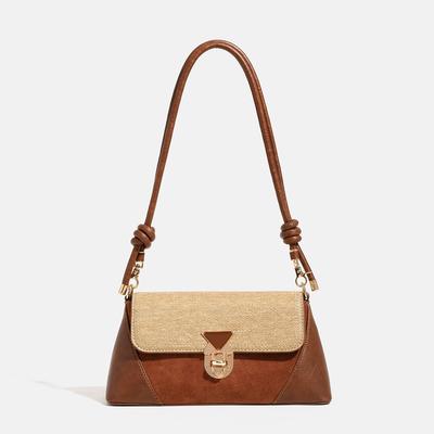 Sac de Luxe Léger Style Rétro Sac Sous-Bras pour Femmes Nouveau Automne et Hiver Sac Haut de Gamme pour les Déplacements Sac à Épaule Sac Bandoulière
