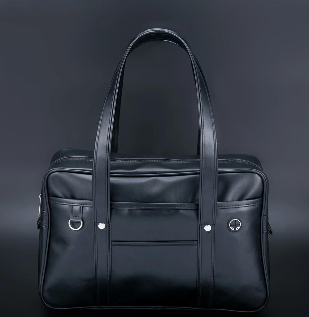 schoolbag PU leather japanese wide application japanese handbag large capacity waterproof