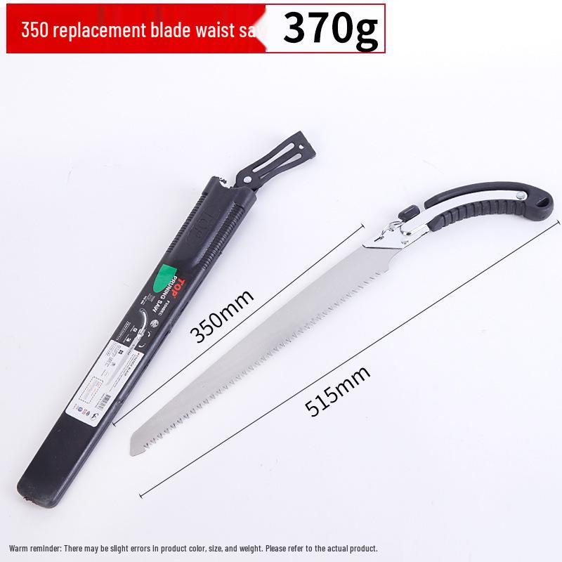 Cross 350 Portable Hand Saw with High-Temperature Quenched, Three-Sided Teeth for Outdoor Garden Trimming and Felling
