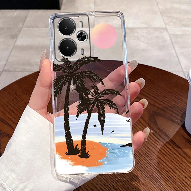 

Casing For Realme 14 14T Fundas Clear Silicone Jelly Soft TPU Back Cover For Realme 14T Capa Cute Rabbit Cat Dinasaur Phone Case realme 14T