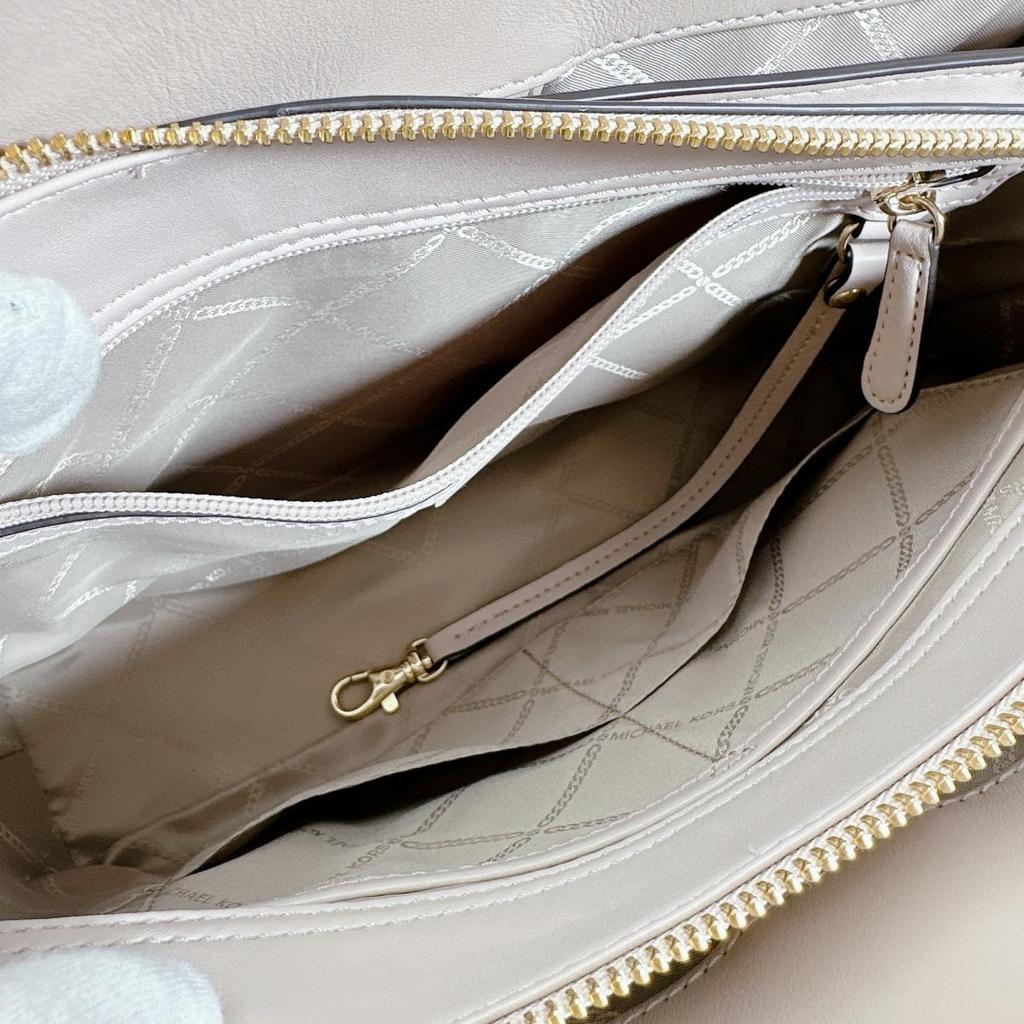 Michael Kors Shoulder Bag Handbag Cowhide Pink Beige Women Used