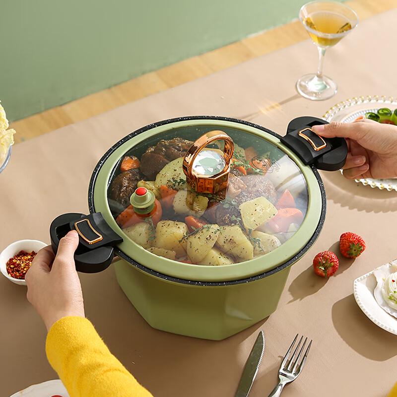 Bobao Octagonal Maifan Stone Non-Stick Micro-Pressure Pot