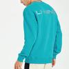 Li Ning Lingzhi Series Logo Print Loose Round Neck Pullover Sweatshirt Men Sweatshirt Kingfisher-Green AWDRF49-3
