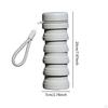 Water Bottle, 500ml Silicone Lightweight Reusable Sports Drinking Cup for Hiking Backpacking