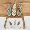 1 Set DIY Mosaic Leaf Kit Handmade Colorful Mosaic Craft Leaf Shape Home Office Decoration Adults Kids Crafts Lovers