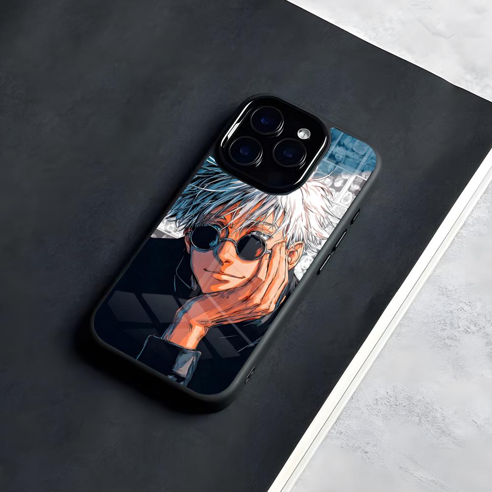 Jujutsu Kaisen Satoru Sukuna Silicone Phone Case For IPhone 17 Pro Max 16 15 14 13 11 Pro Max Plus Glass Phone Case
