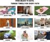 100% Cotton Turkish Tassel Beach Towel Quick-Drying Embroidery Striped Sauna Towel Tropical Style for Summer