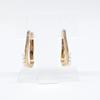 ete [Beautiful Condition] 925 K18 Pearl Bijou Hug earring Yellow gold platingUsed