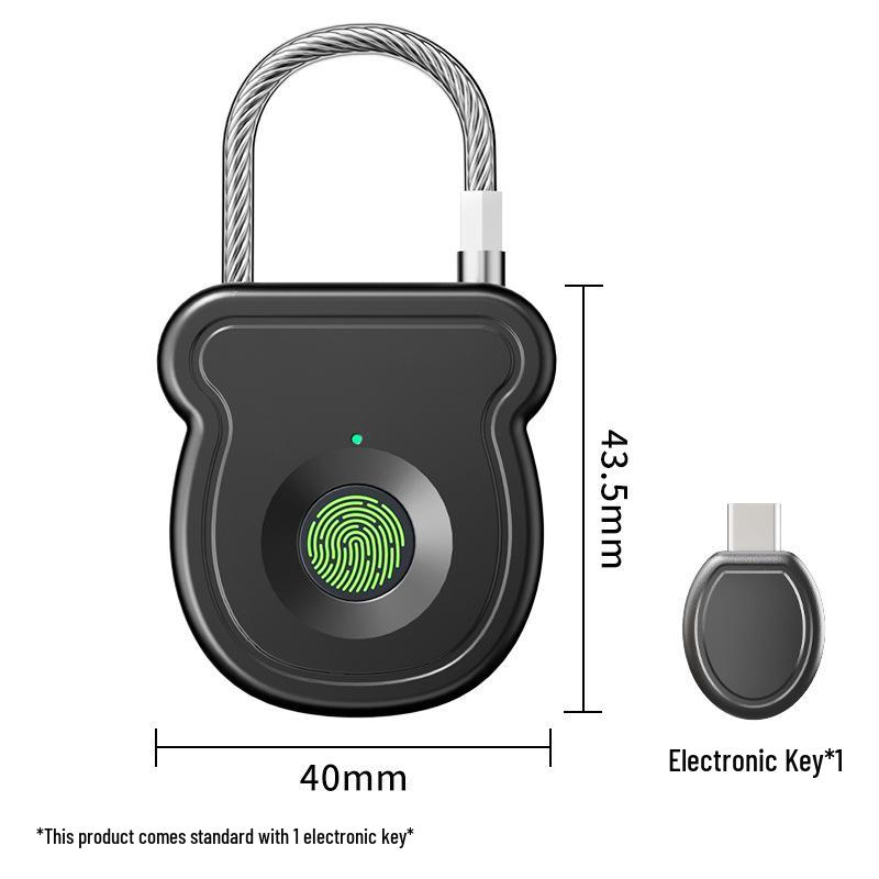 Smart Fingerprint Padlock for Secure Storage & Travel