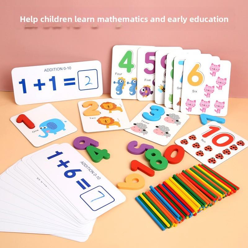 Math Early Childhood Toy For Number Matching And Addition Subtraction Practice