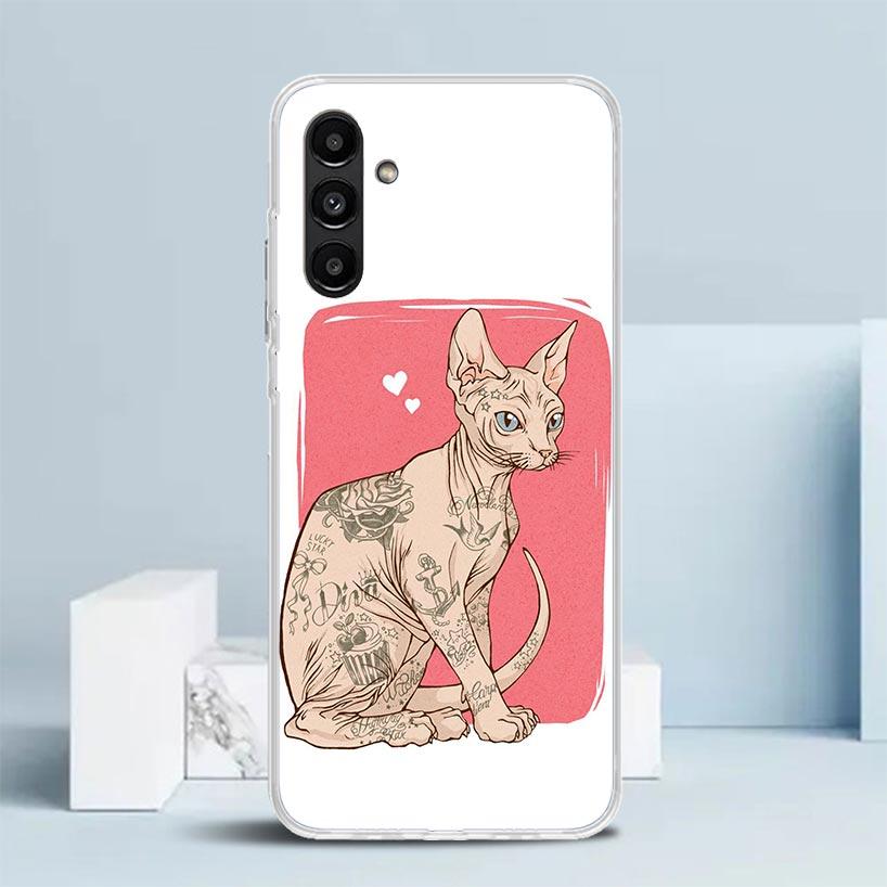 Lavaza Sphynx Sphinx Cat Phone Case For Samsung Galaxy A17 A37 A57 A16 A15 A14 A13 A56 A55 A54 A53 A36 A35 A34 A33 A26 A25 A24 A