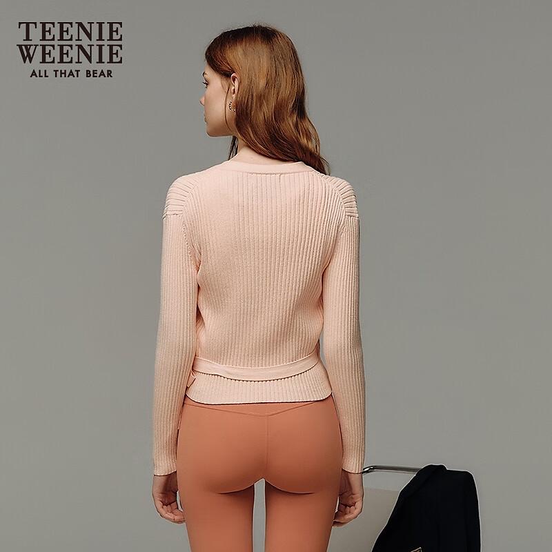 Teenie Weenie Women's Casual V-Neck Knit Cardigan