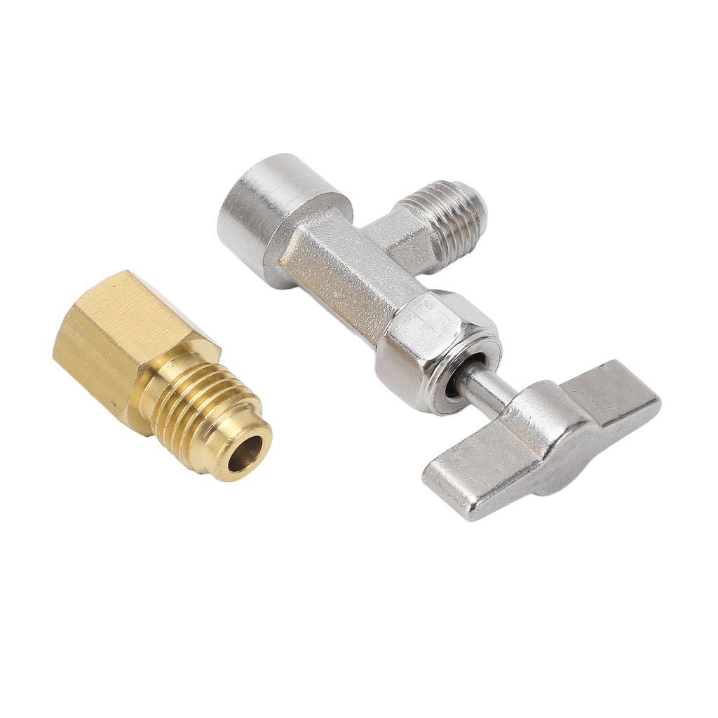 Selbstabdichtendes Dosenventil 14 Zoll 12 Zoll Gewinde Edelstahl Kältemittelspender Dosenöffner mit