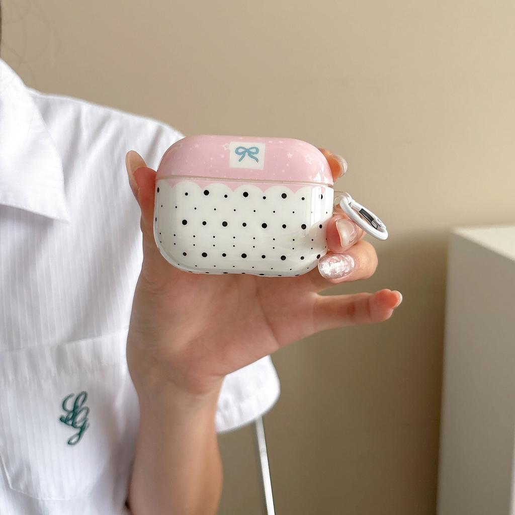 Imd simple polka dot butterfly for apple AirPods 1 earphone case airpodspro1 bluetooth earphone soft case