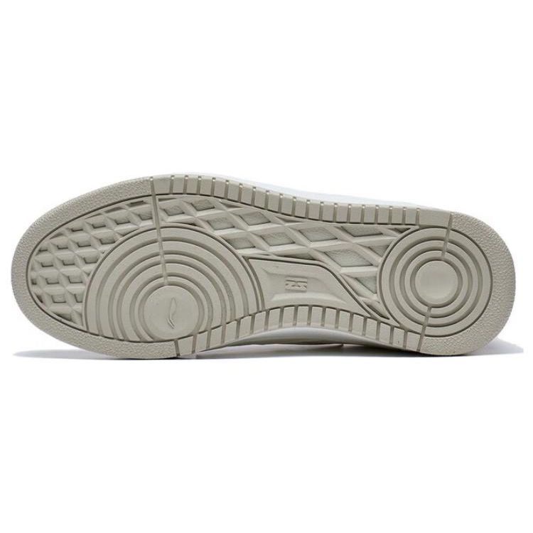 Li Ning Casual Versatile Non-Slip Wear-Resistant Low-Top Skate Shoes Women sneaker White Gray Brown AGCT342-3