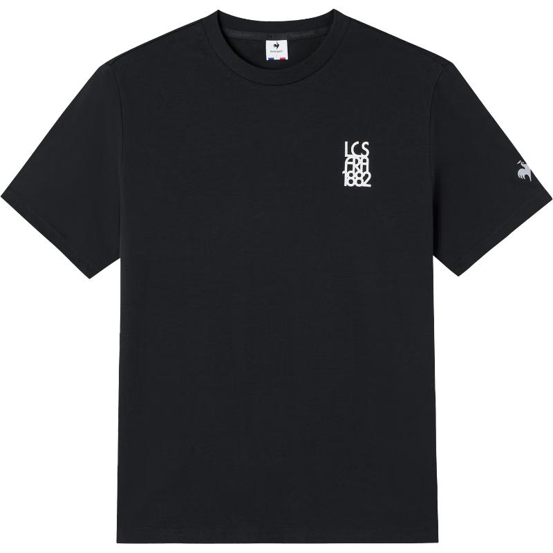 Le coq sportif Men s Basic Round Neck Short Sleeve T-Shirt M