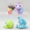 Monsters Inc 4Pcs Q Style Anime Action Figures James Sullivan Mike Randall Boggs Boo Model Toy Desktop Decor For Kids Anime Fans