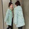 Giacca Calda Ispessita Autunno Inverno da Donna Top Lungo Largo Caldo Cappotto Caldo Soffice con Cappuccio