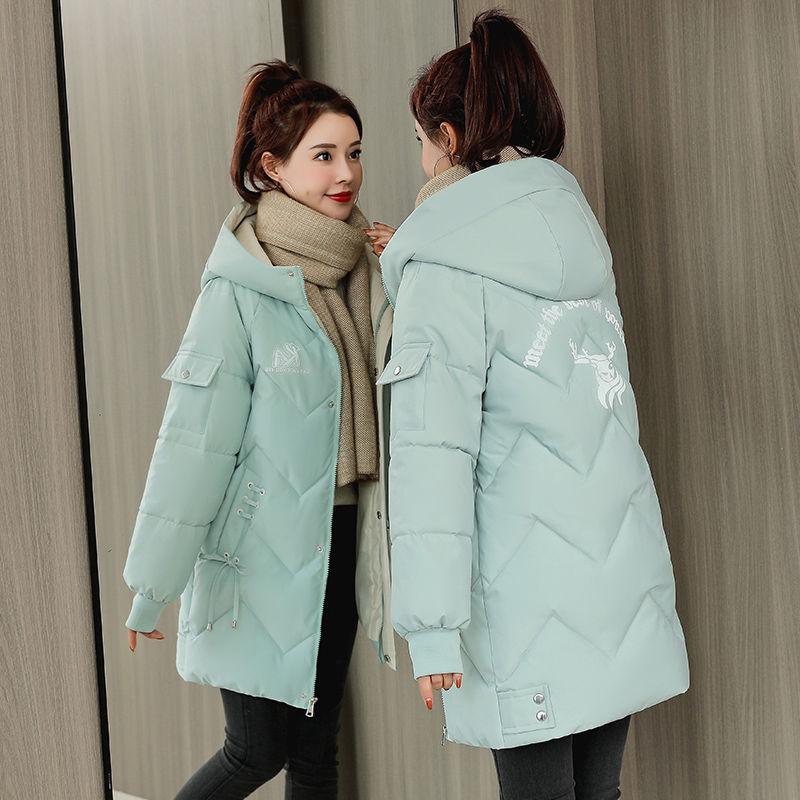 Giacca Calda Ispessita Autunno Inverno da Donna Top Lungo Largo Caldo Cappotto Caldo Soffice con Cappuccio