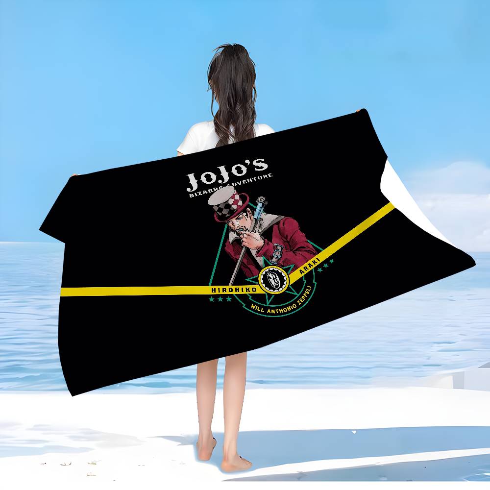 Japan Anime JoJo Bizarre Adventure Beach Towel Colorful Bath Towels For Girl Microfiber Quick Dry Yoga Spa Gym Pool