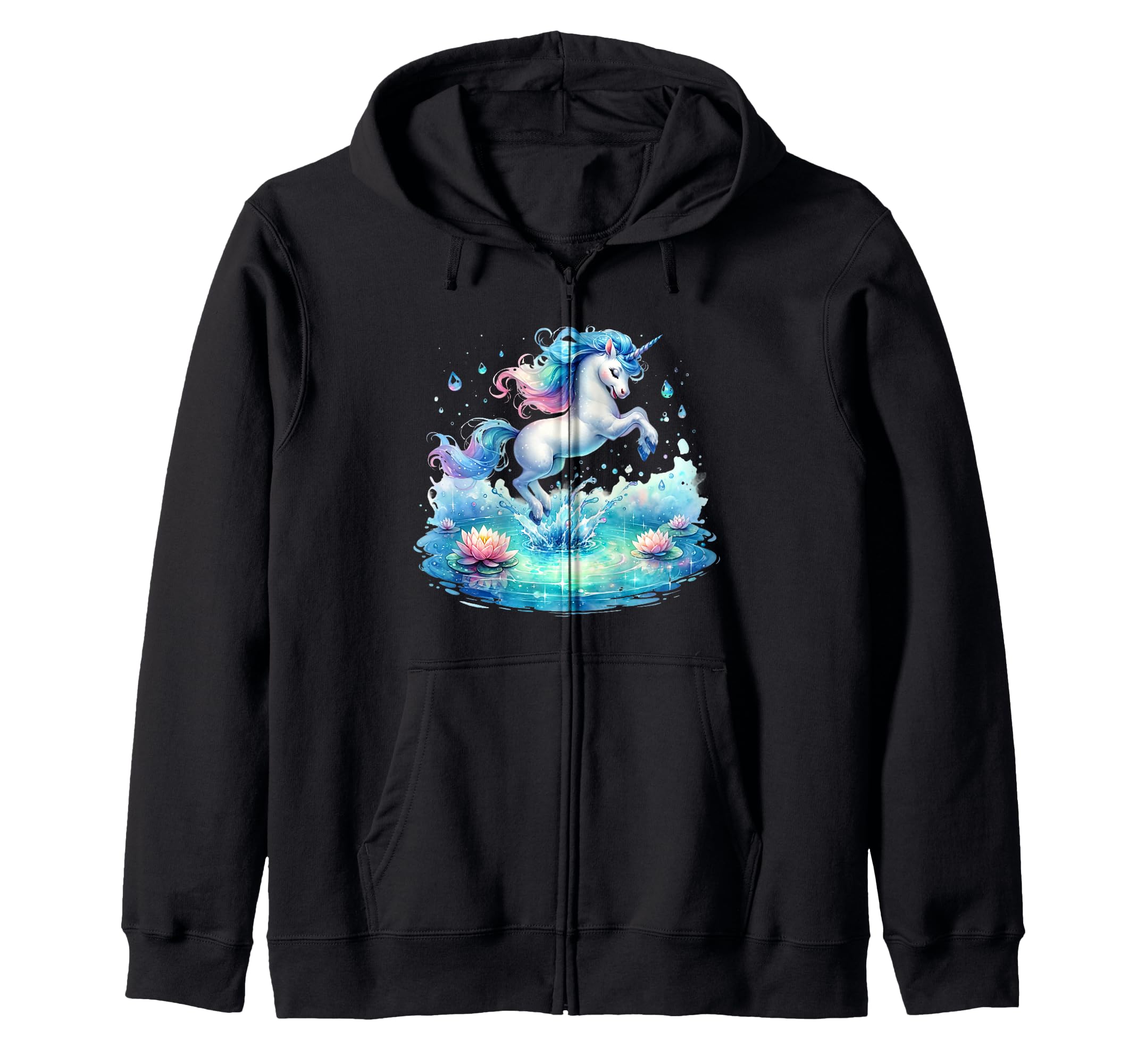 Funny Animals Unicorn Friends Zip Hoodie