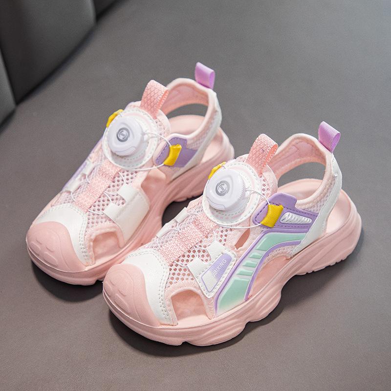 Boys Baotou sandals 2025 summer new soft-soled non-slip children's beach shoes casual middle and older children's sports sandals