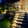 Solar Powered Outdoor Deck Lights Waterproof Step Stair Lights with Durable Plastic Housing for Garden Patio Pathway Fence Lighting