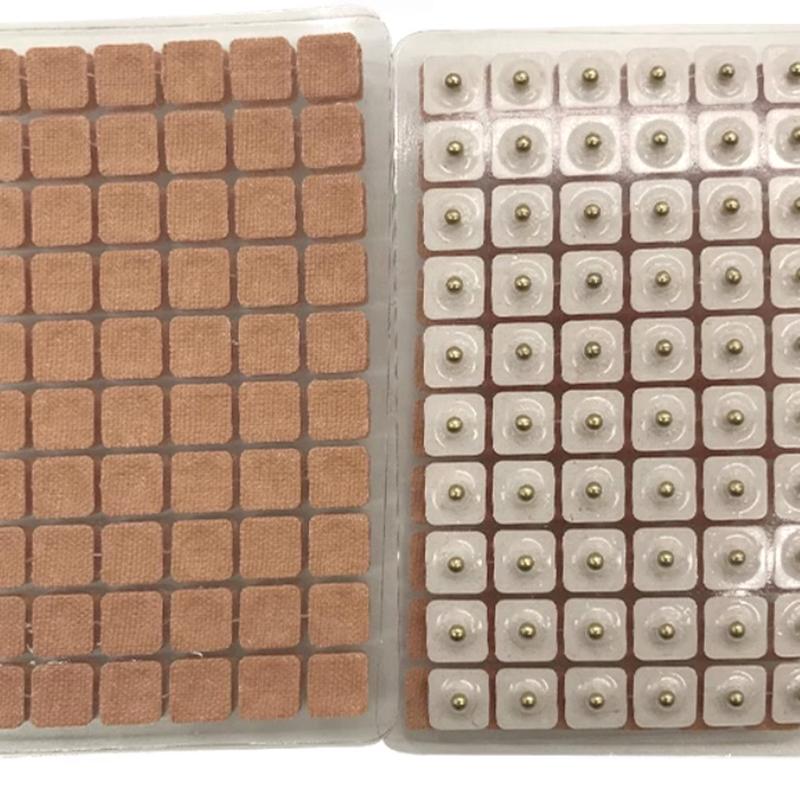 600pcs Ear Care Ear Acupuncture Massage Therapy Magnetic Beads Patch Massage Needle Sticker Auricular Auriculotherapy Acupoint