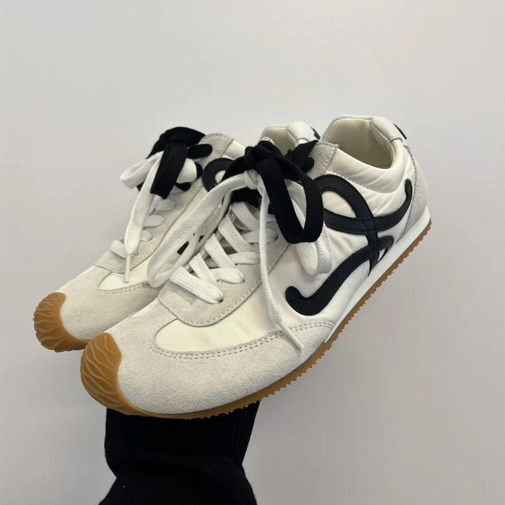 Lan Cabinet Spring 2025 New Retro Dexun Shoes Brown Casual Flat Forrest Gump Sneakers Women