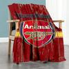 Arsenal Personalized Text Blanket Cozy Customizable Blanket Soft Warm Cozy Throw For Home Decor Office Bedding Living Room All-Season Use