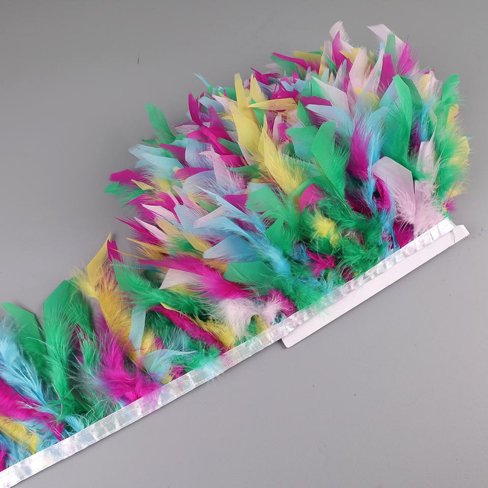 Feather10-15cm Marabou Feathers Trim DIY Wedding Turkey Feather Ribbon Crafts Sewing Clothing Party Plume Handmade Home Decor