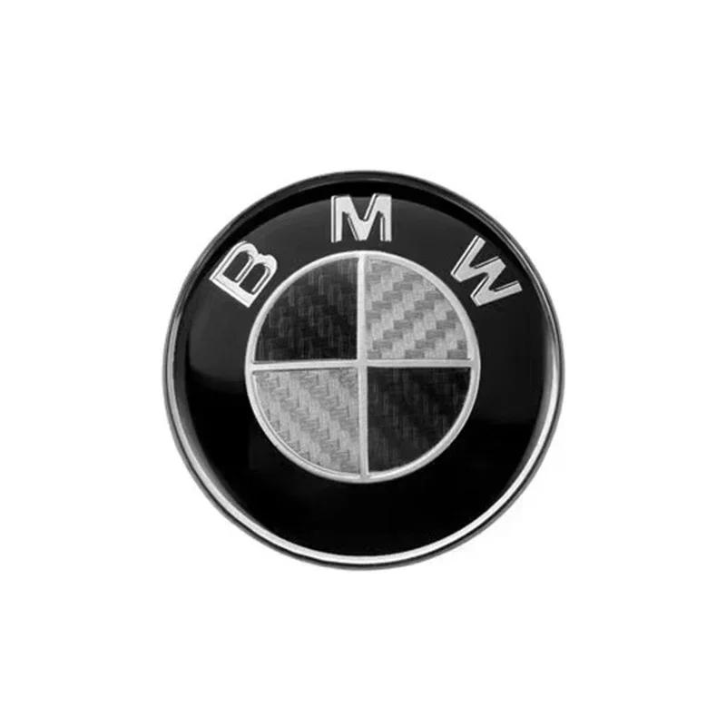 For BMW E39 E46 E90 E30 E36 E60 G20 E87 E91 E92 1 2 3 4 5 Accessories 2pcs ABS 74mm 82mm Front Hood Logo Rear Trunk Emblem Badge