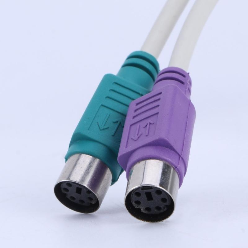 USB to PS/2 Adapter Cord for PS2 Keyboard Mouse to USB Converter Adapter Cable for Laptop PC Computer Easy to Use