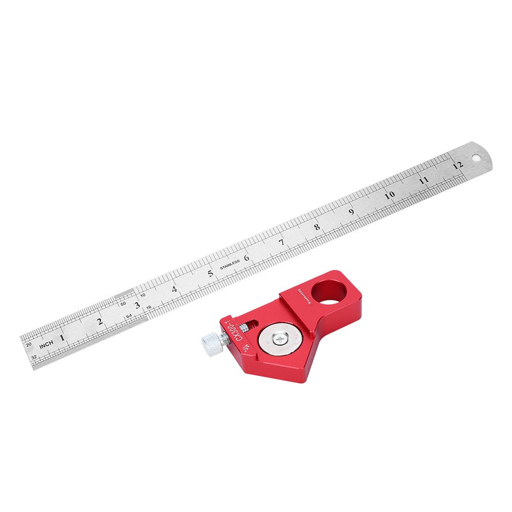 

CX3001 Деревообрабатывающая разметочная линейка 300MM11.81in Портативный прямой измерительный инструмент для разметки