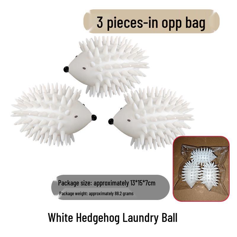 Silicone Hedgehog Anti-Tangle Laundry Ball - Soft, Magic Decontamination and Lint Removal Cleaning Solution