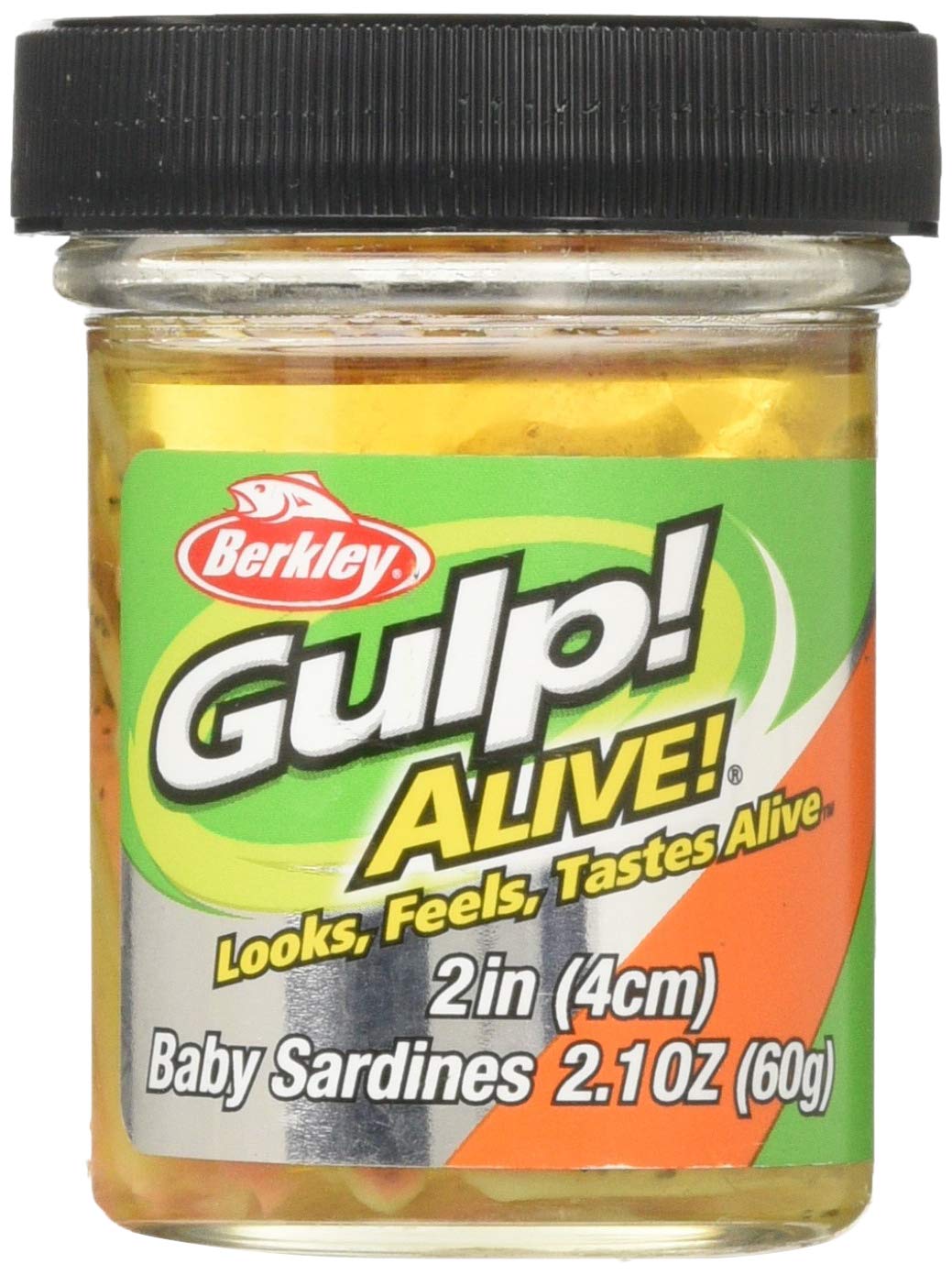 Berkley Gulp! Alive Baby Sardine 2 Inch Orange Tiger GAJBSDN2-OT 2 inches