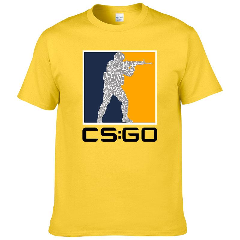 Counter Strike O Neck TShirt CSGO Blood Youth Shooting Pure Cotton Original T Shirt Men Tops Fashion Hot Sale17 cs go